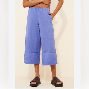Free People Lula Cuff Pants in Amparo Blue